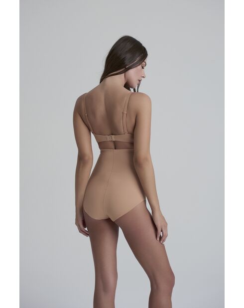 Culotte gainante taille haute miel