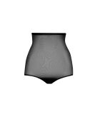 Culotte gainante taille haute en tulle noire