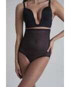 Culotte gainante taille haute en tulle noire