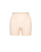 Beigefarbene Tüllshorts mit Ummantelung