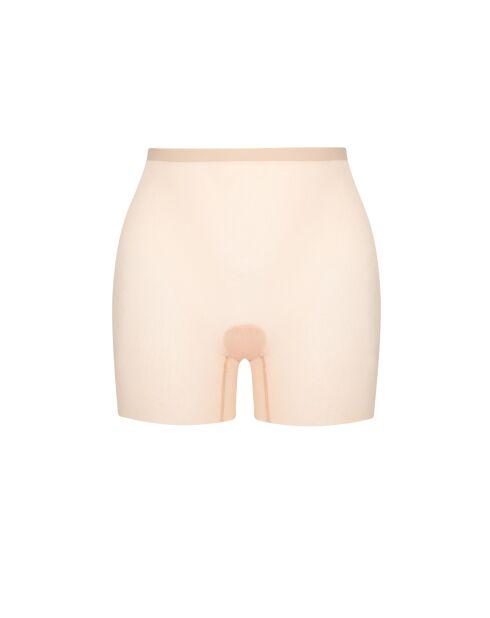 Shorty en tulle gainant beige