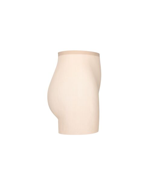 Beigefarbene Tüllshorts mit Ummantelung