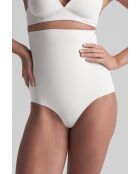 Ivoorkleurige afslankslip met hoge taille