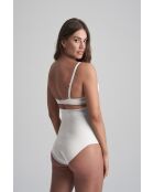 Ivoorkleurige afslankslip met hoge taille
