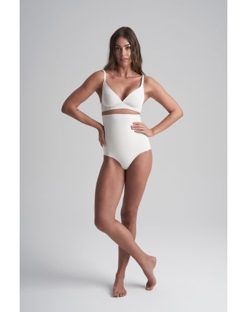 Culotte gainante taille haute ivoire
