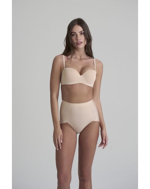 Smooth Essentials beigefarbener Slip mit mittelhohem Bund, 2er-Pack