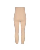 Leggings capri scolpiti a vita alta beige