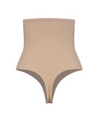 Perizoma modellante beige a vita alta