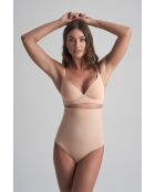 Perizoma modellante beige a vita alta