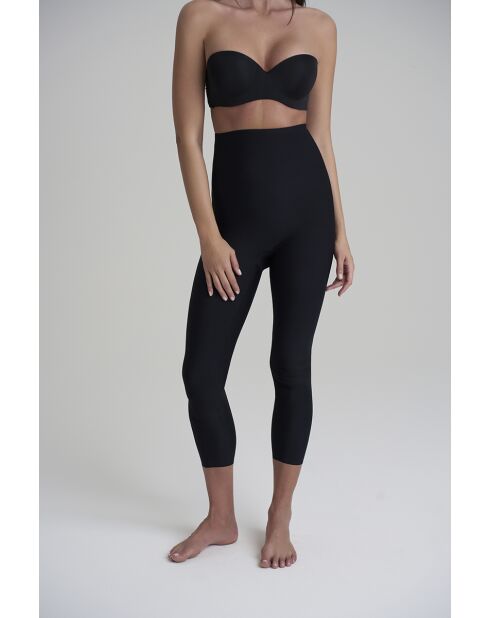 Legging capri sculptant taille haute noir