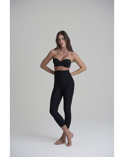 Legging capri sculptant taille haute noir