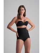 Schwarzer Slip von Smooth Essentials mit hoher Taille