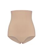 Beige afslankbroekje met hoge taille