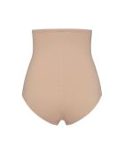 Beige afslankbroekje met hoge taille