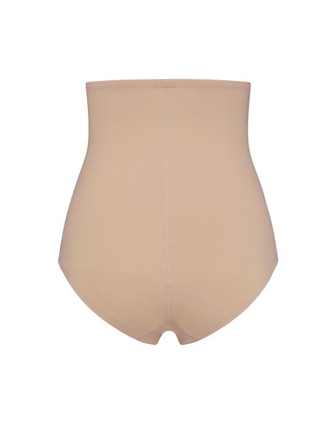 Beige afslankbroekje met hoge taille
