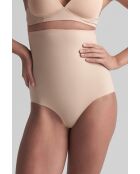 Beige afslankbroekje met hoge taille