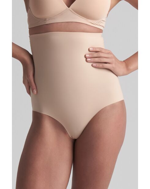Culotte gainante taille haute beige
