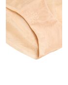 Culotte gainante taille haute en dentelle beige