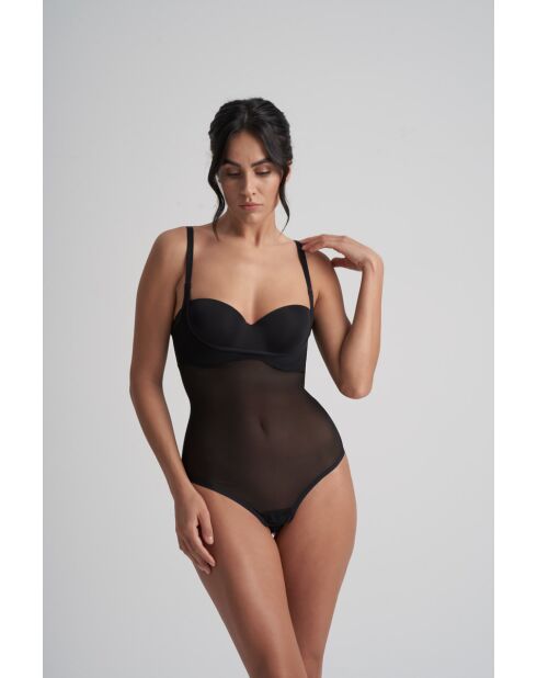 Bodysuit WYOB en tulle gainant noir