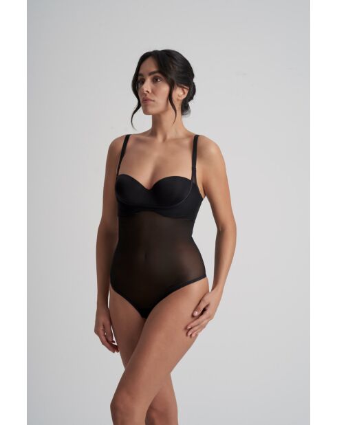 Bodysuit WYOB en tulle gainant noir
