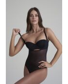 Bodysuit WYOB en tulle gainant noir