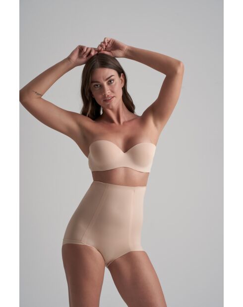 Braguita beige de cintura alta Smooth Essentials