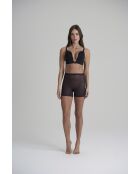 Pantalones cortos negros de tul con revestimiento