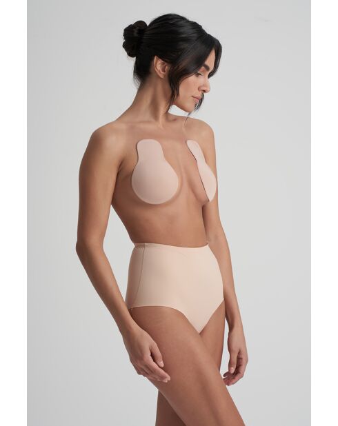 Rehausseur push-up en silicone mat beige