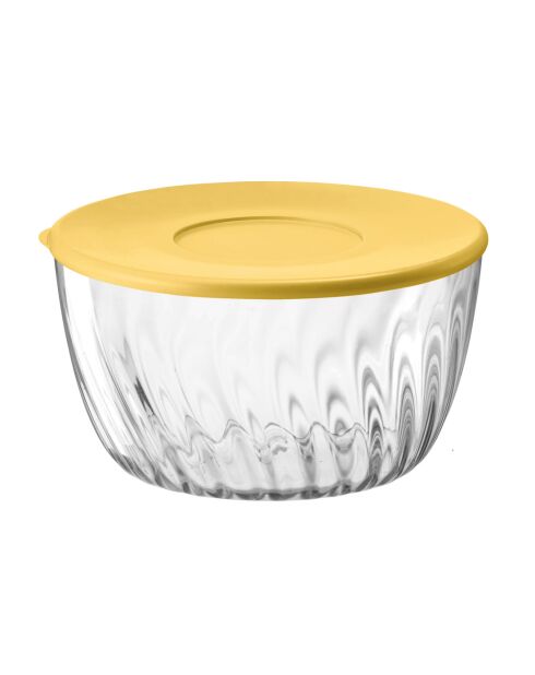 Centrifugeuse à salades Spin&Store jaune acide - D.26 cm