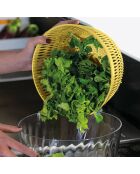 Centrifugeuse à salades Spin&Store jaune acide - D.26 cm