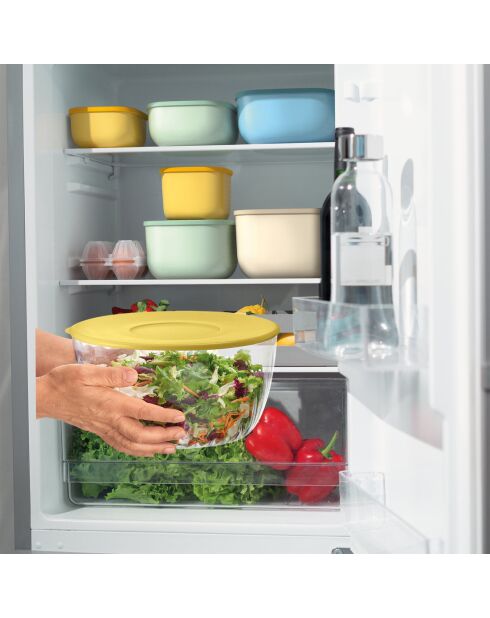 Centrifugeuse à salades Spin&Store jaune acide - D.26 cm