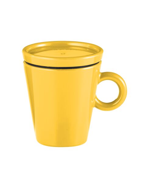 Tasse à café de voyage Coffee&Go ocre - 6,5x5,8x7,5 cm