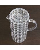 Carafe Tiffany transparente - 25,5x11,5 cm