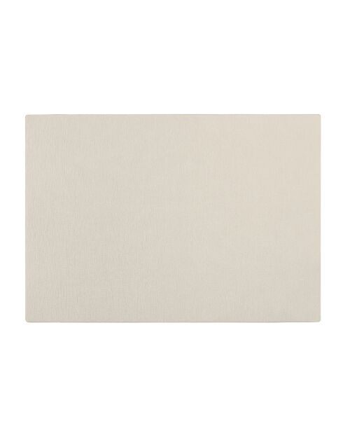 Mantel individual natural de doble cara, arcilla oscura, blanco lechoso, 43 x 30 cm