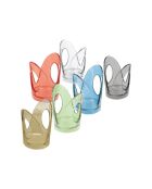 Ensemble de 6 porte-gobelets assorti -12,5x7,6xh18 cm