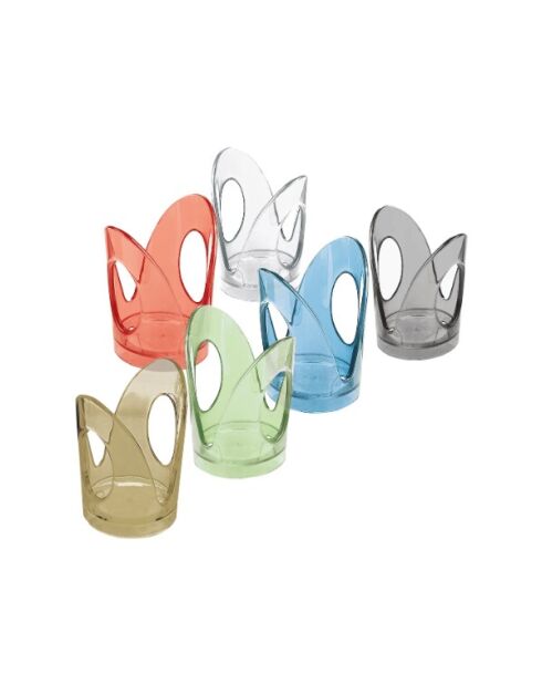 Ensemble de 6 porte-gobelets assorti -12,5x7,6xh18 cm