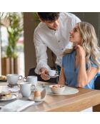 Ensemble de 2 tasses à café avec soupe Everyday taupe - 9x12,5x12,5 cm