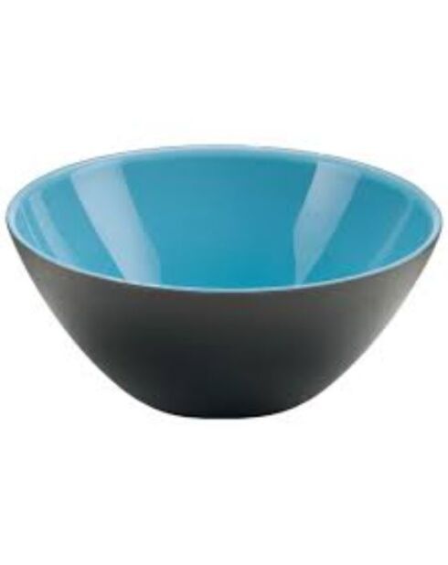 Contenant bicolore Vintage Eco Plus bleu poudre noir - D.25 cm