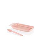 Râpe à pomme avec cuillère rose pastel - 24,5x7x11 cm