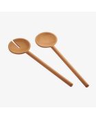 Tiffany Salatbesteck aus Terrakotta -T.27,5 cm