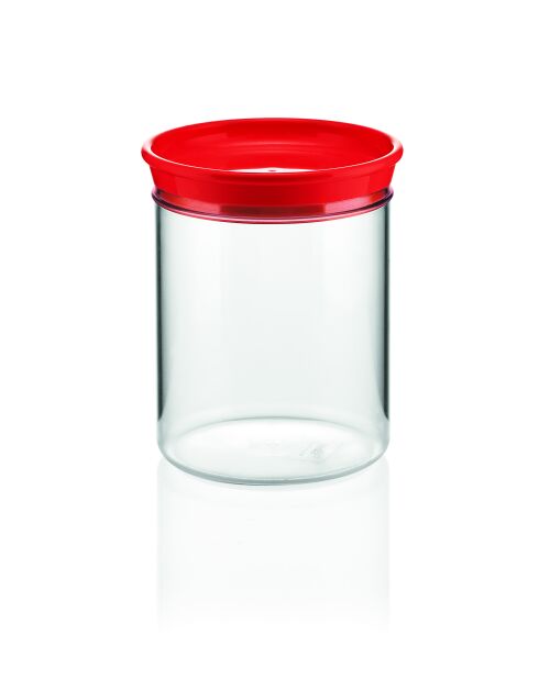 Bocal rouge vif - 1 L - 14,4x0x12,2 cm