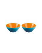 Ensemble 2 bols My Fusion bleu/orange - D.12 cm