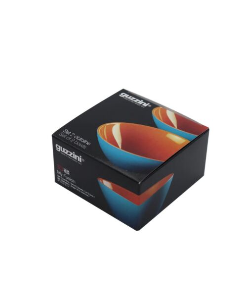 Ensemble 2 bols My Fusion bleu/orange - D.12 cm