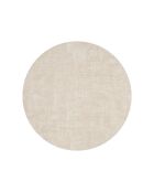 Ronde placemat van melkwitte stof - 37,5 cm