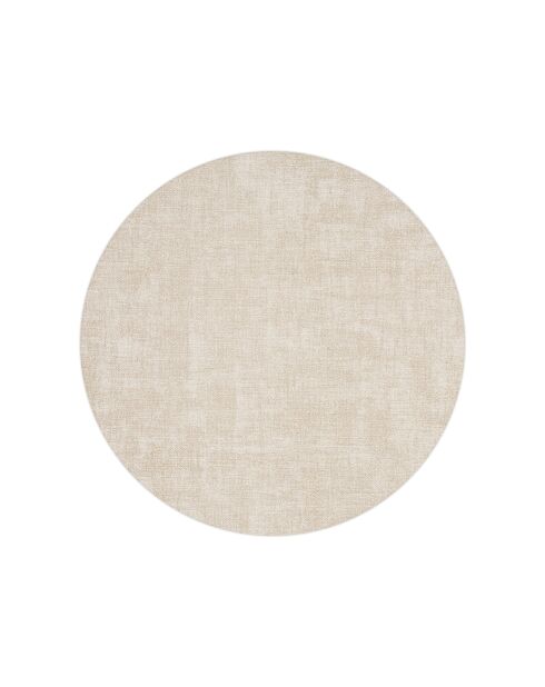 Ronde placemat van melkwitte stof - 37,5 cm