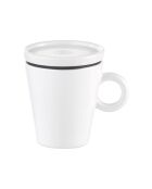 Tasse à café de voyage Coffee&Go blanche - 6,5x5,8x7,5 cm