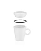 Tasse à café de voyage Coffee&Go blanche - 6,5x5,8x7,5 cm