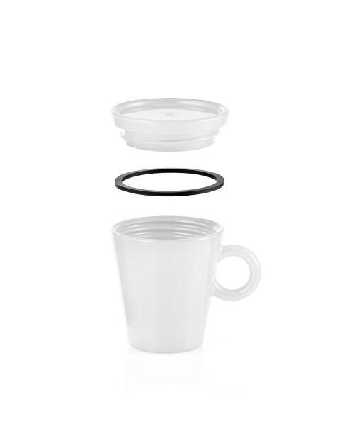 Tasse à café de voyage Coffee&Go blanche - 6,5x5,8x7,5 cm