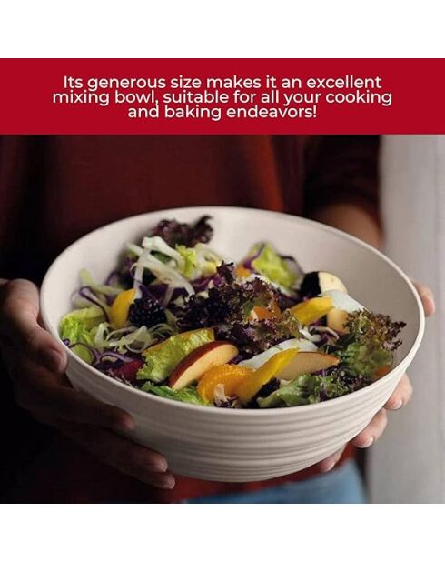 Grand récipient avec couvercle Tierra taupe - 30xh13 cm