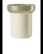 Porte-ustensil argile pâle - 17x15,6x15,6 cm
